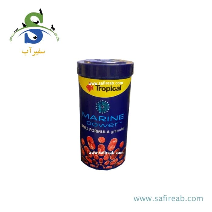 غذای گرانول کریل فرمول با ۴۰ درصد آی شور فرمول تروپیکال