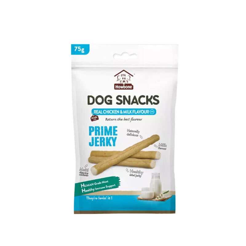 تشویقی سگ هابون با طعم مرغ و شیر وزن 75 گرم