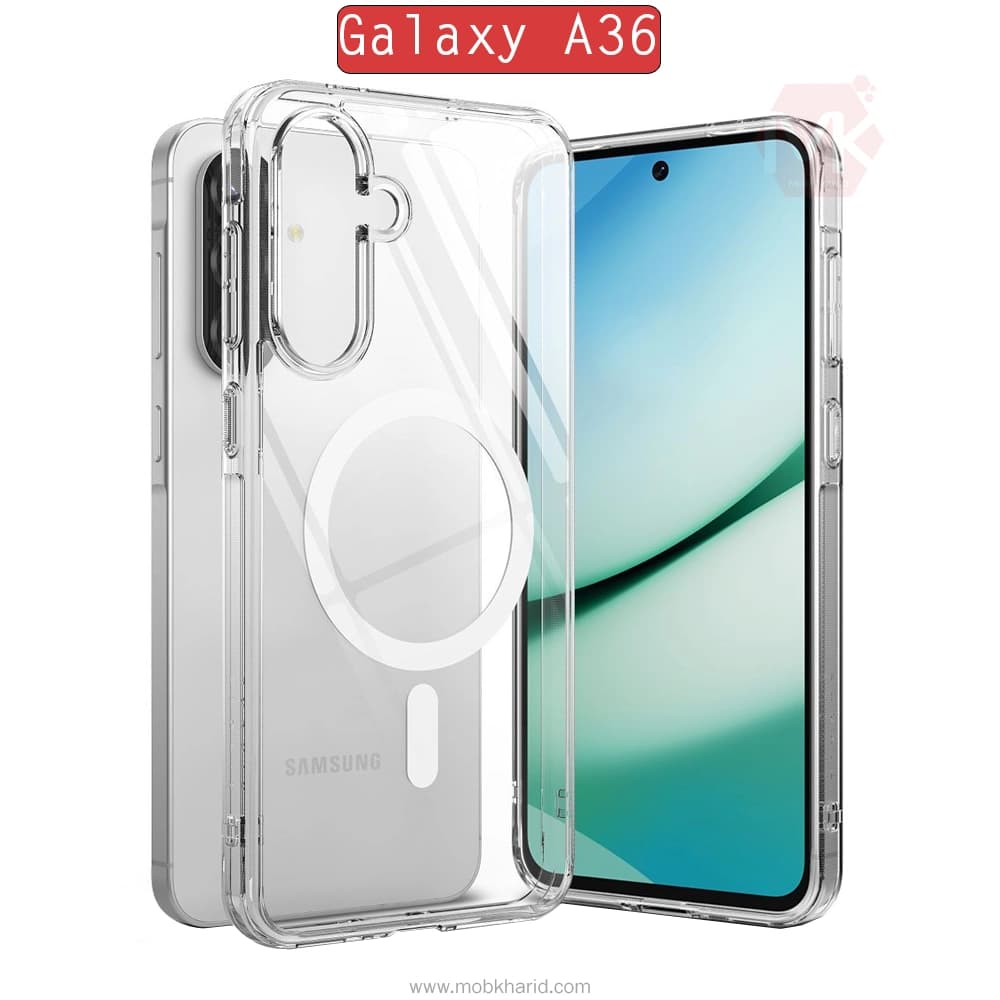 قاب مگ سیف دار سامسونگ Hybrid Clear Magsafe Case | Galaxy A36