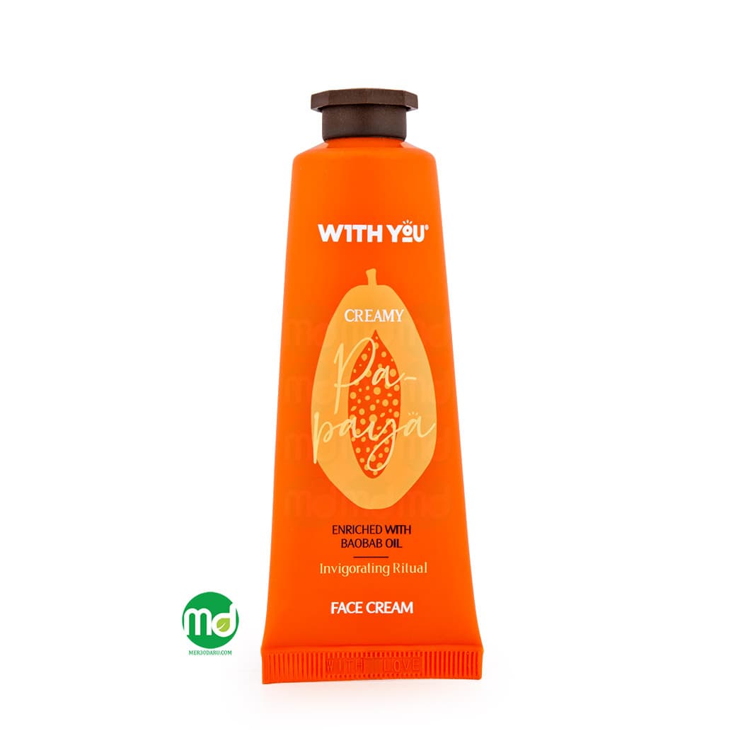 کرم مرطوب کننده صورت ویت یو حاوی عصاره پاپایا 50ml