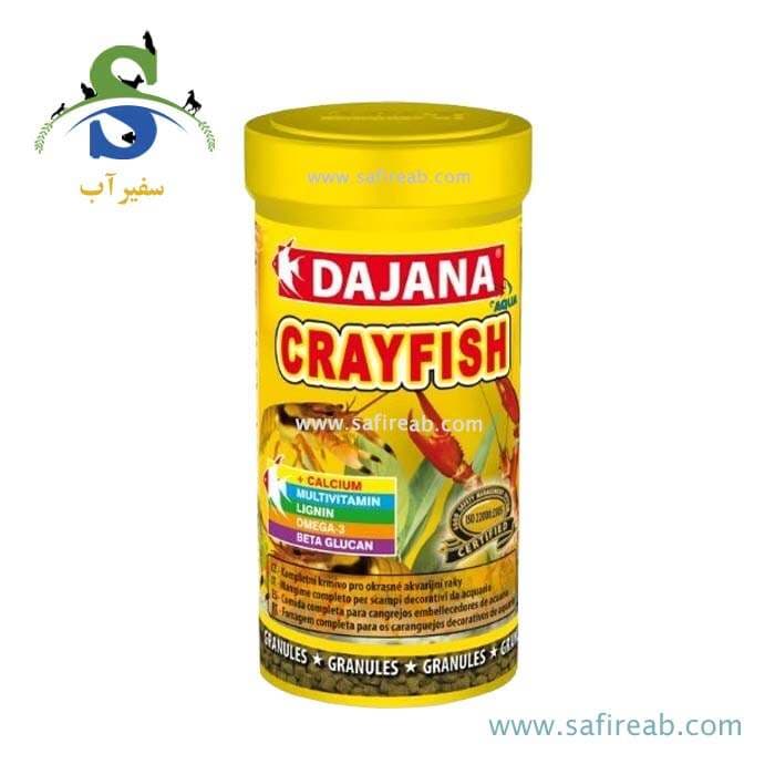 غذای میگو و خرچنگ استیکی کرای فیش داجانا