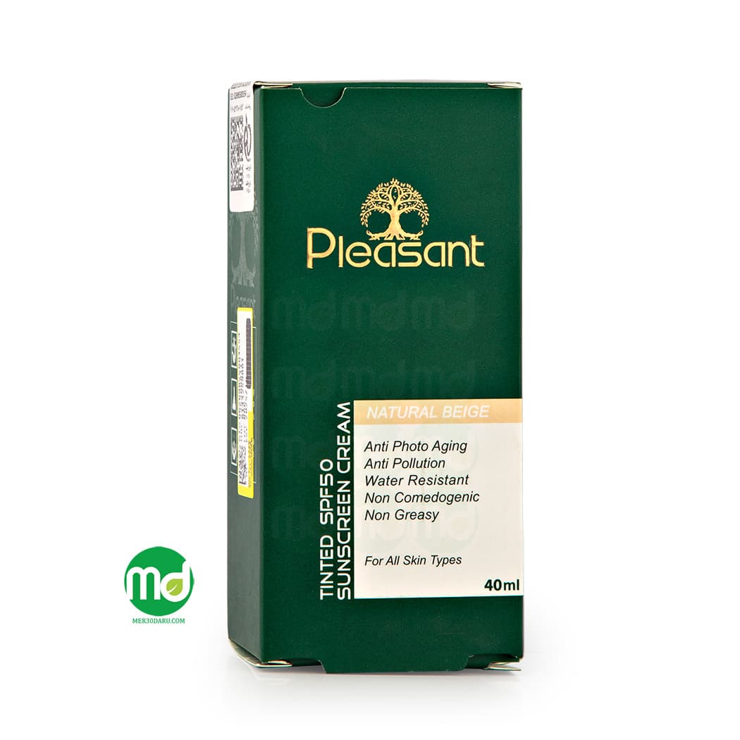 کرم ضد آفتاب پلزنت فاقد چربی برای انواع پوست SPF50