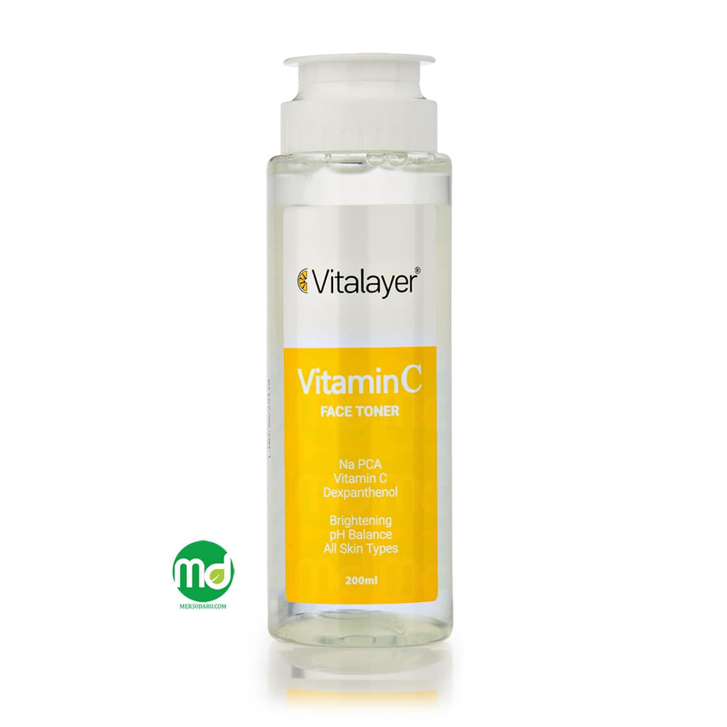 تونر صورت ویتامین C ویتالیر برای انواع پوست
