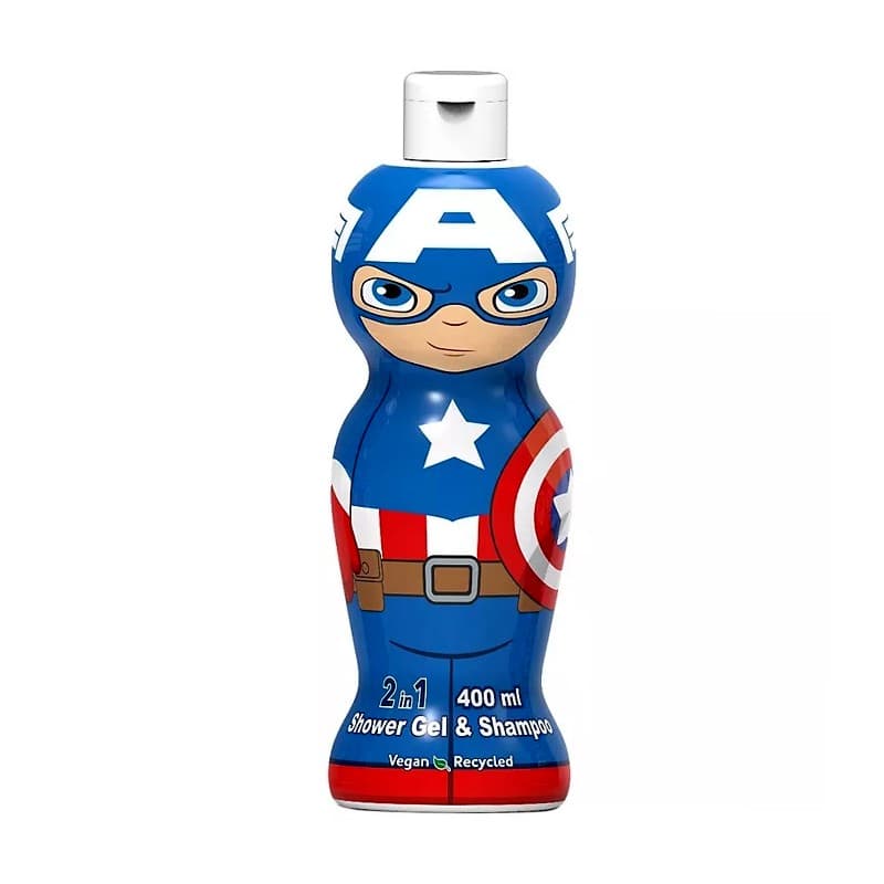 شامپو ایر وال سر و بدن کودک مدل Capitan America (کاپیتان آمریکا) 400 میل