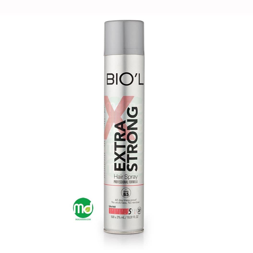 اسپری حالت دهنده قوی مو بیول مدل Extra Strong