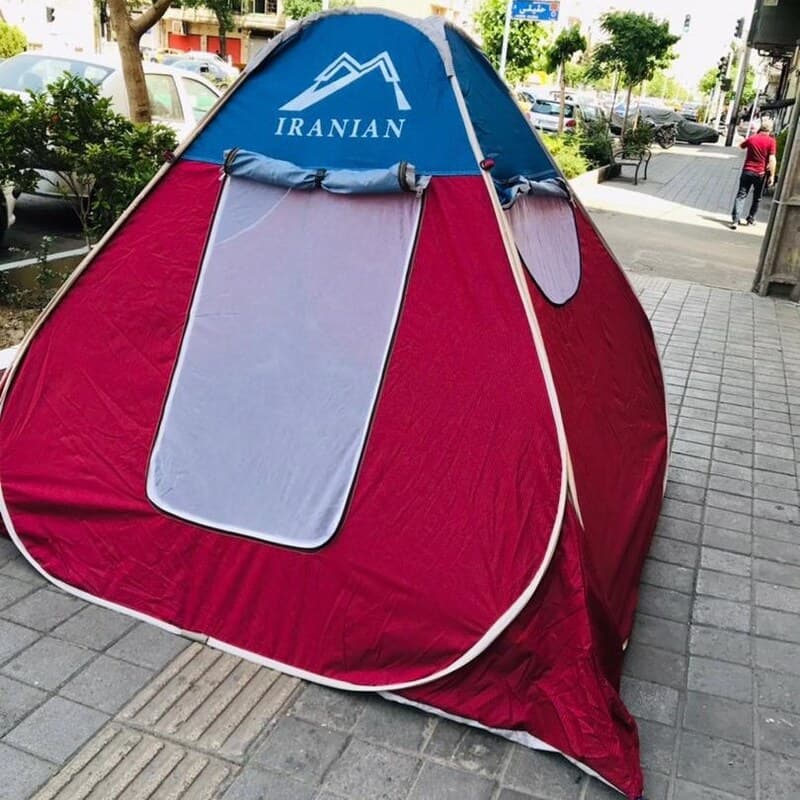 چادر مسافرتی فنری آسان باز شو جنس برنو ارتفاع بلند 12 نفره سه متر در سه متر