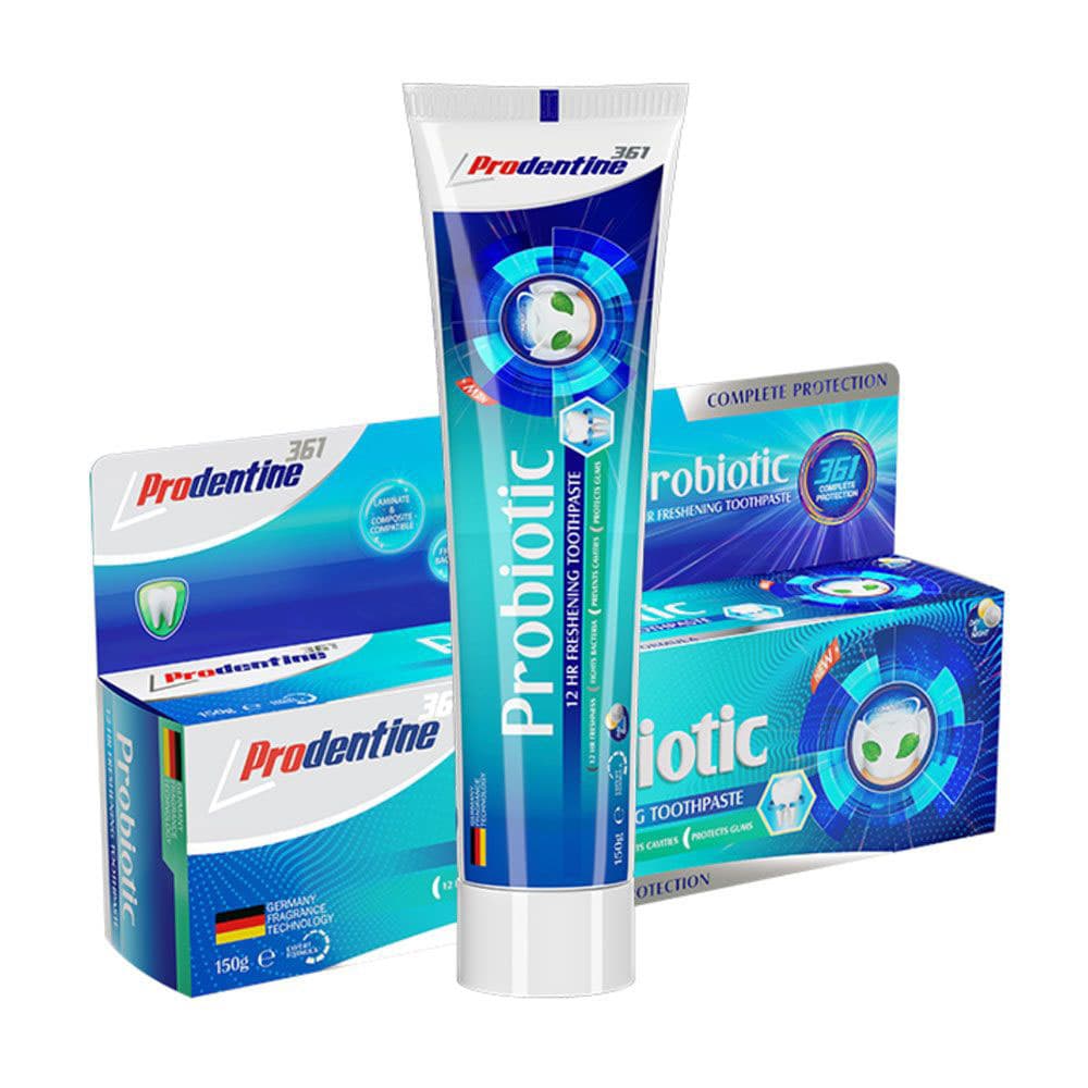 خمیر دندان کامل حاوی پروبیوتیک از بین برنده بوی نامطبوع دهان 150 میل پرودنتین