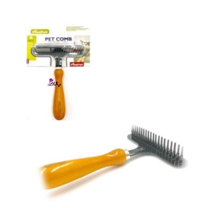 شانه تی گره بازکن نانبل با دسته چوبی