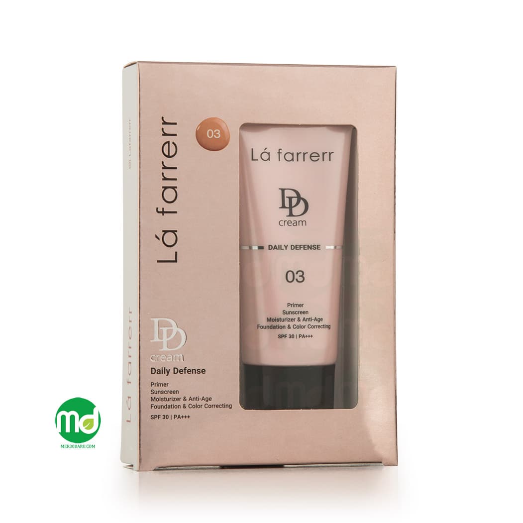 دی دی کرم سبک رز طبیعی لافارر برای انواع پوست SPF 30 رنگ 03