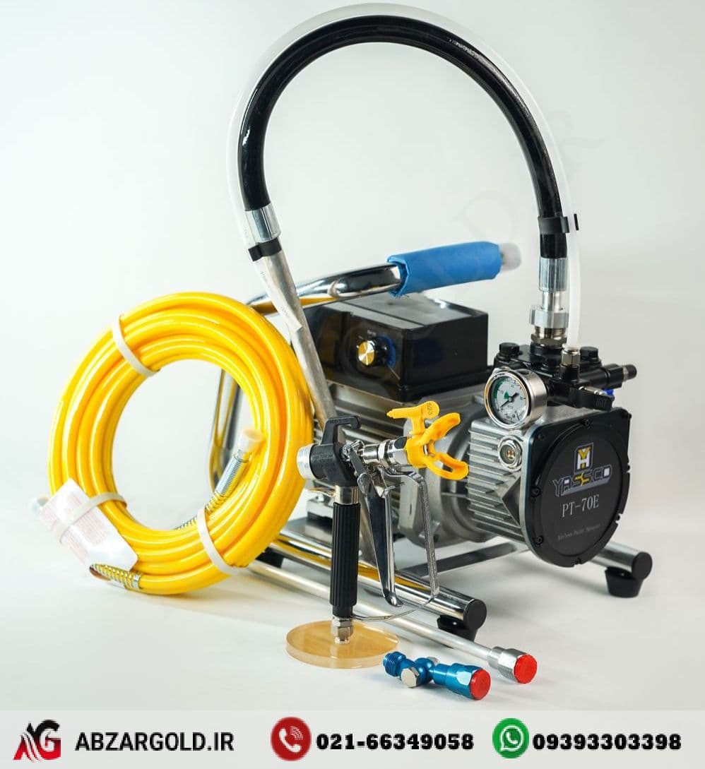 پمپ ایرلس رنگ پاش برقی دیافراگمی YASSCO مدل PT-70E