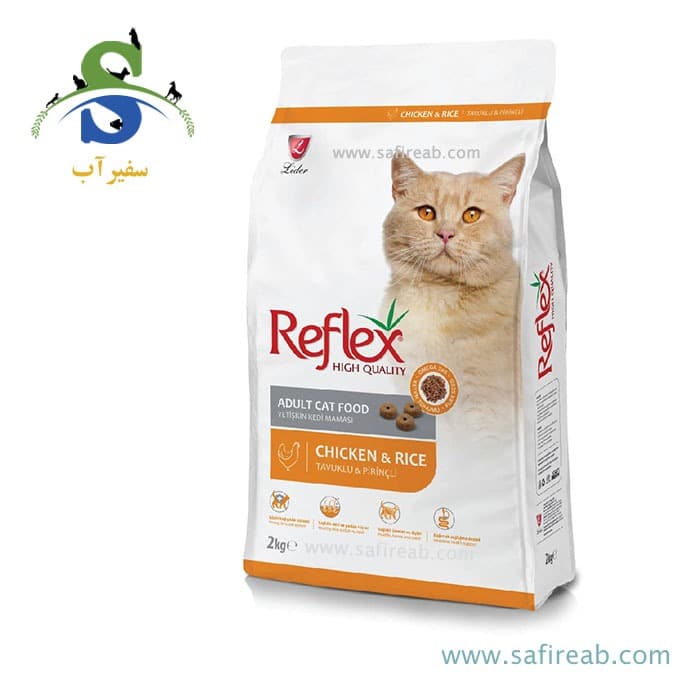 غذای خشک گربه رفلکس با طعم مرغ و برنج (۱۵ کیلوگرم)