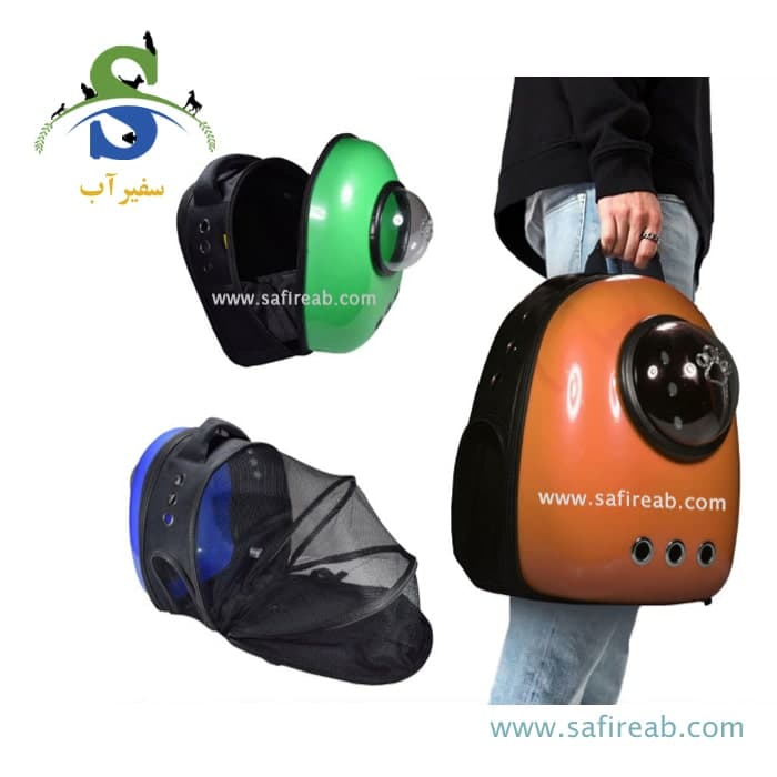 کیف فضایی کامپوزیتی درب کنار بازشو و پشت چتری مدل Lionel سگ و گربه و جوندگان دنیل