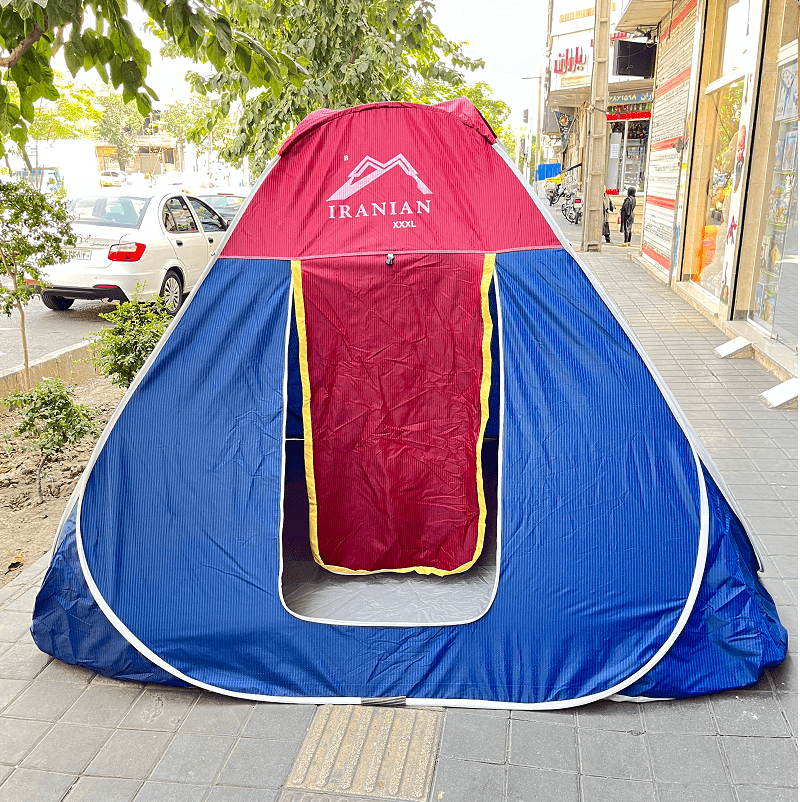چادر مسافرتی 8 نفره سفارشی جنس برنو با ارتفاع بلند و کف ضخیم کد1