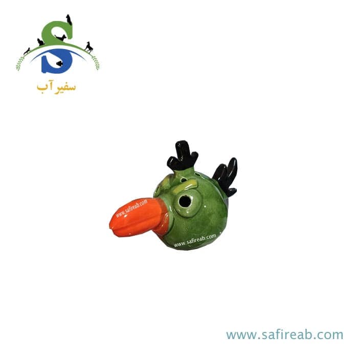 دکوری آکواریوم طرح انگیری برد پرنده سبز