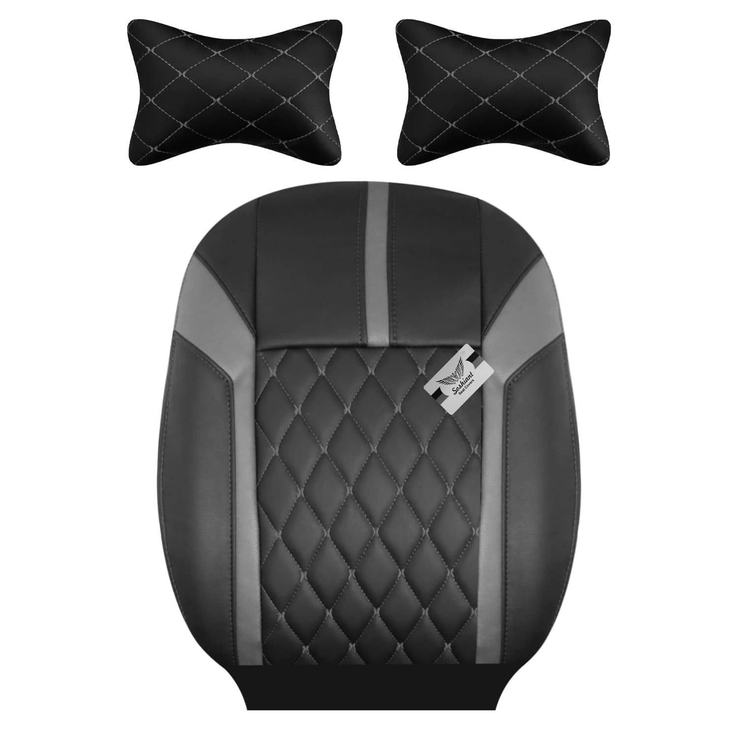 روکش صندلی پراید 131 چرمی برند سوشیانت مدل A_126 به همراه پشت گردنی