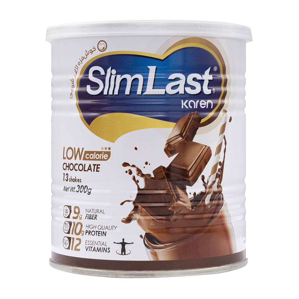 اسلیم لست 1 پودر خوراکی با طعم شکلات 300 گرم ـ کارن