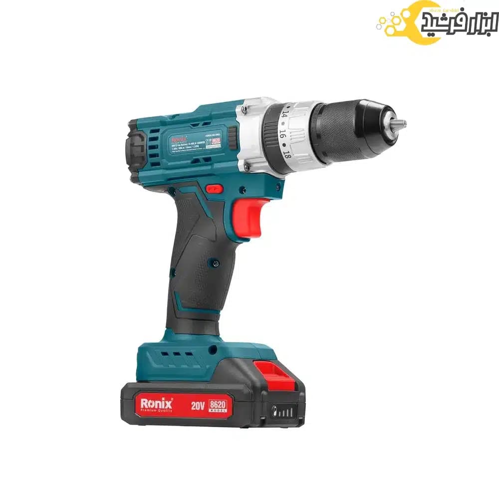 دریل چکشی شارژی رونیکس 20 ولت مدل 8620