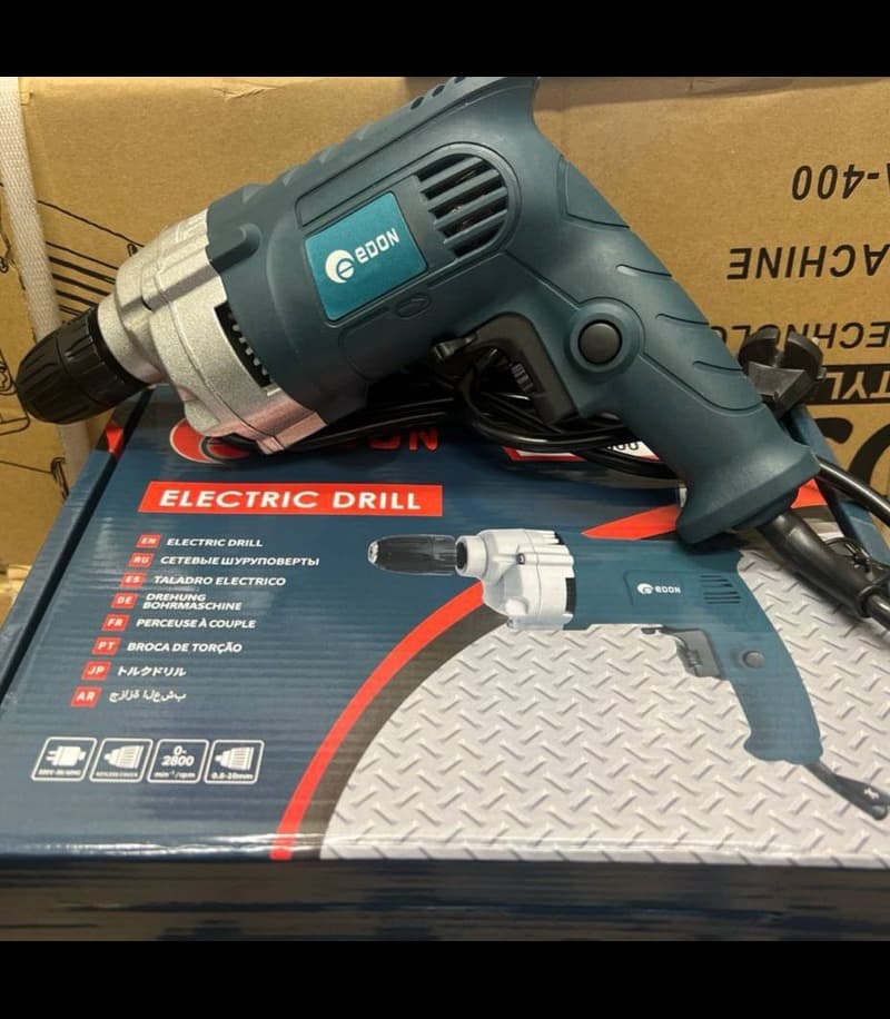 دریل 10 نیم تنه فلزی سه نظام اتومات ادون edon مدل 10mm