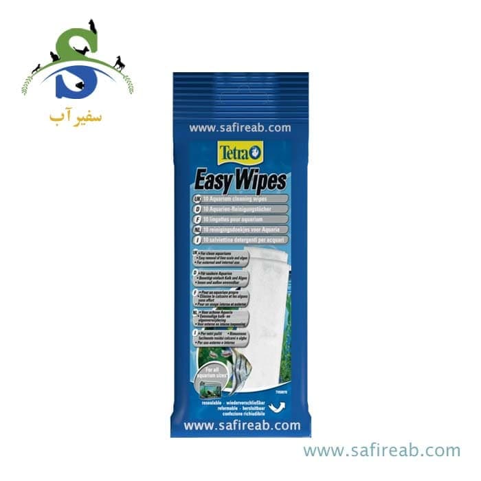 دستمال مرطوب نظافت آکواریوم ایزی وایپ تترا
