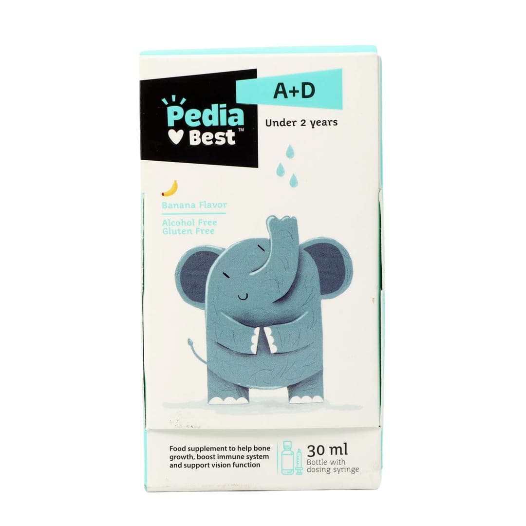 ویتامین آ+ دی-3 قطره خوراکی با طعم موز 30 میل پدیابست