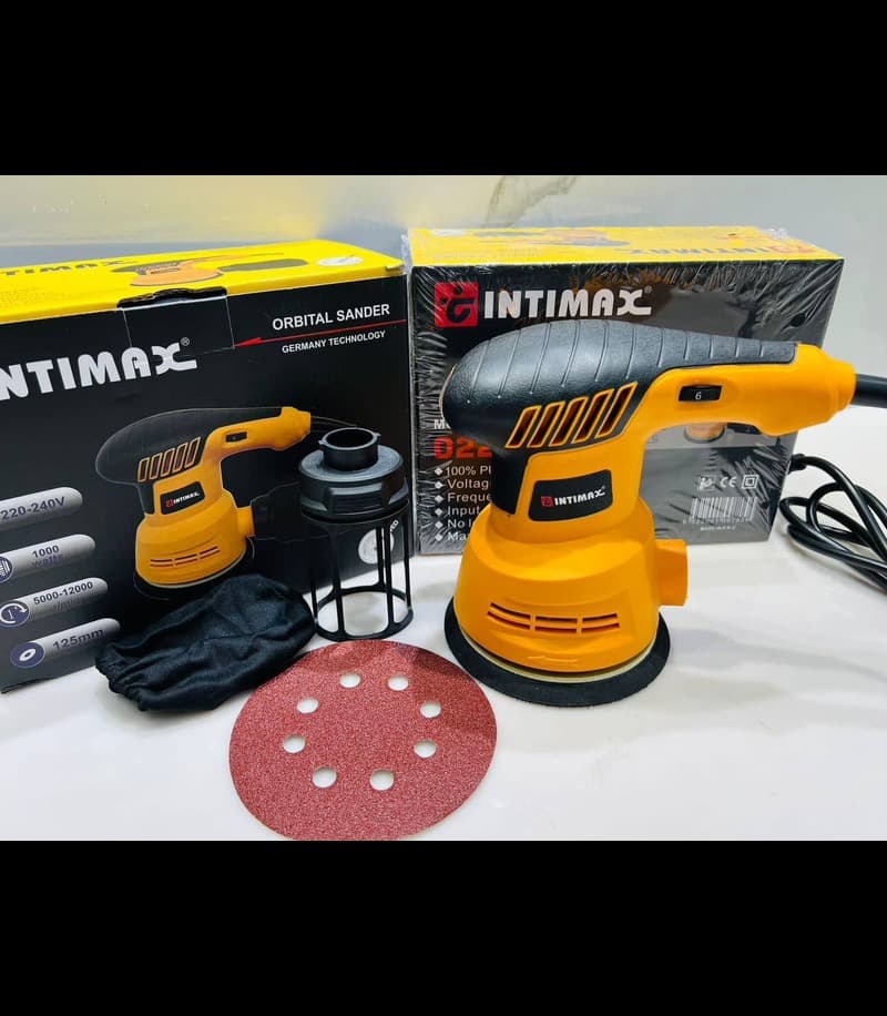 سنباده اوربیتال لرزون intimax اینتیمکس 1000 وات مدل 125mm