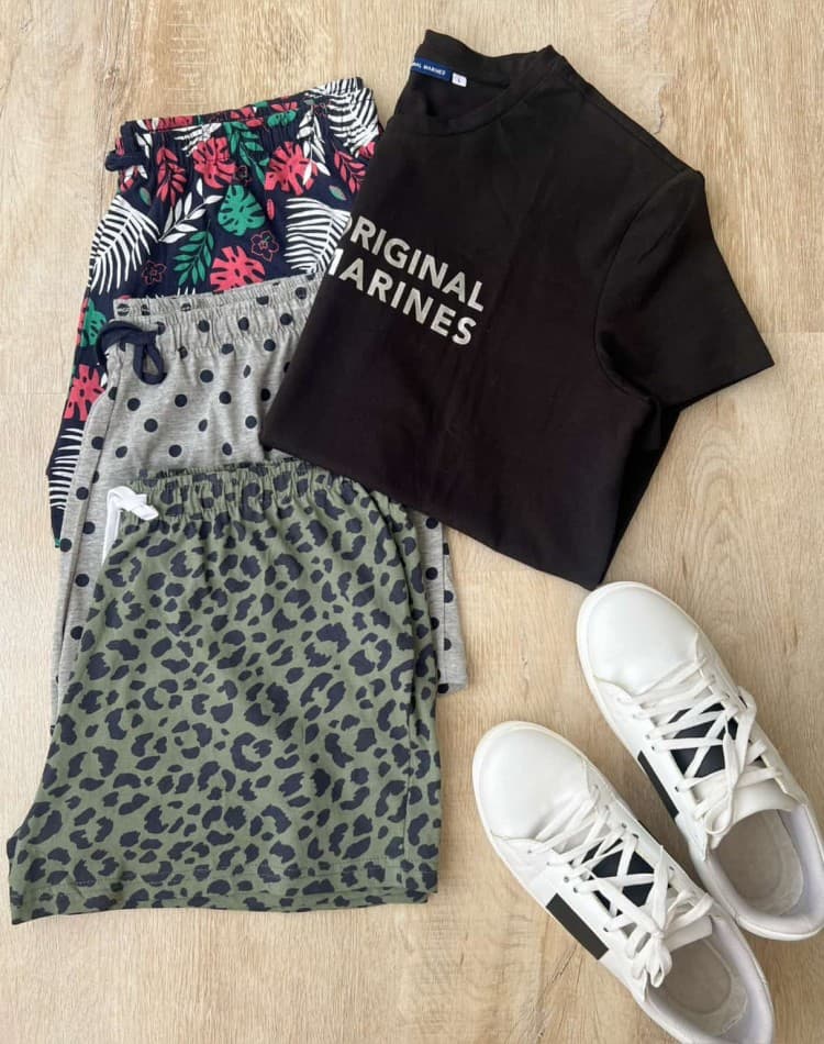 شورتک طرحدار کد 1120