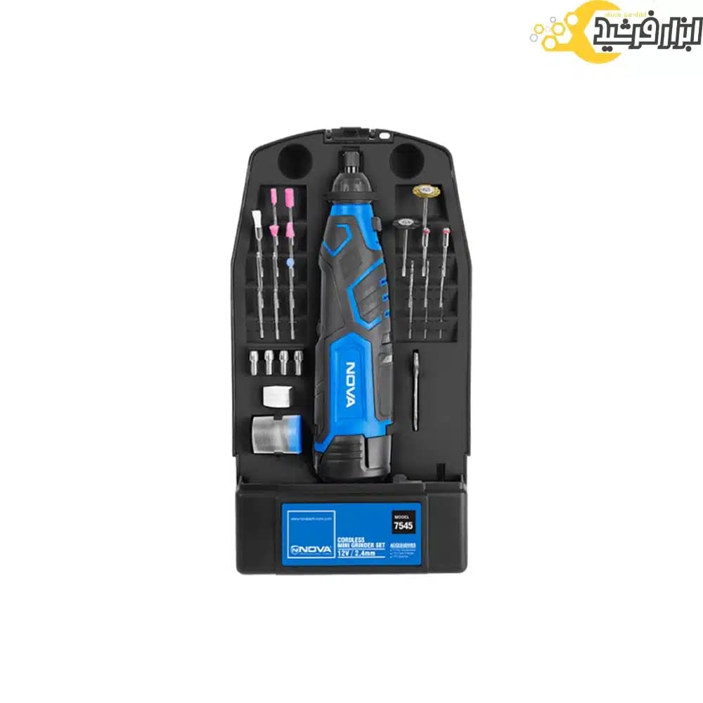 فرز مینیاتوری شارژی 12ولت نووا 7545