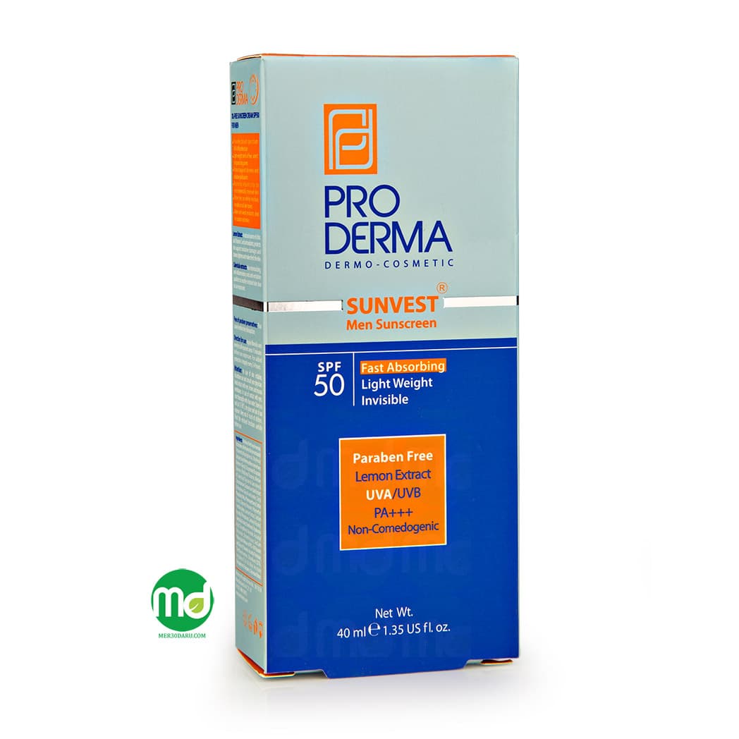 کرم ضد آفتاب آقایان سان وست با PRODERMA SPF50