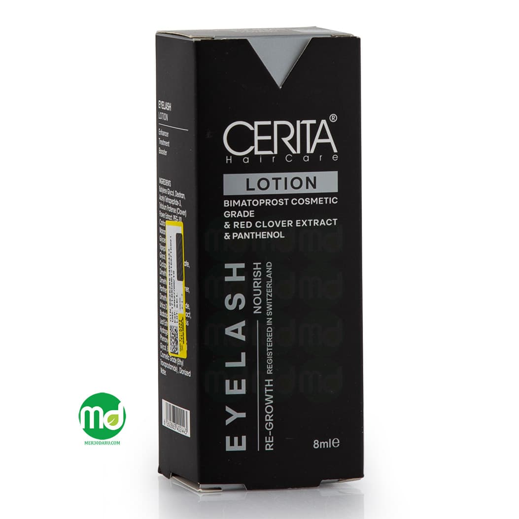 محلول تقویت کننده مژه سریتا حاوی عصاره شبدر قرمز