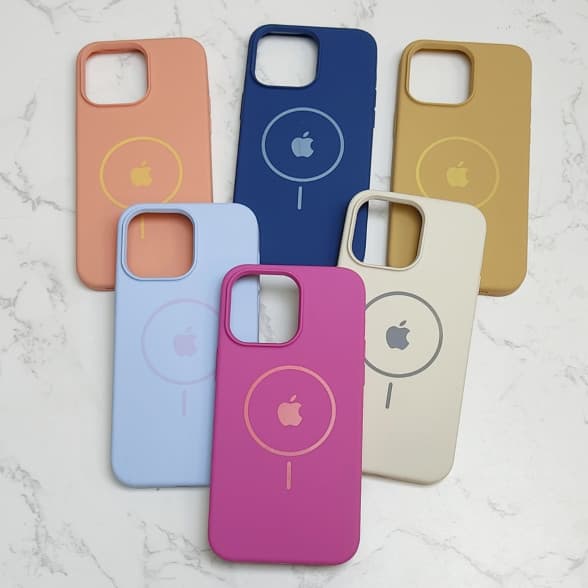 قاب سیلیکونی اورجینال طرح مگ سیف iPhone 14 Pro Max