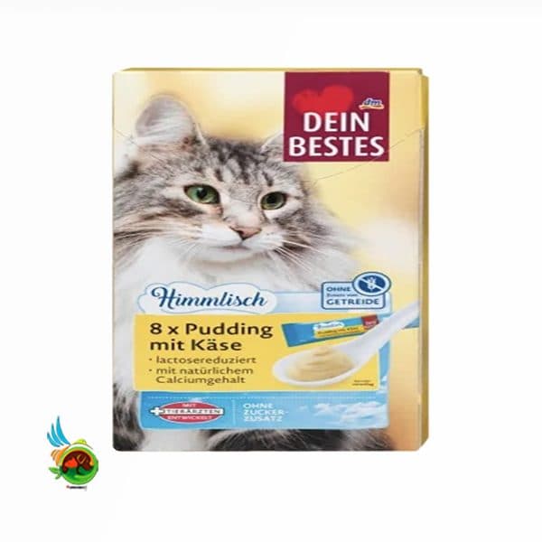 پودینگ گربه دین بستس Dein Bestes Pudding mit kase با طعم پنیر بسته ۸ عددی