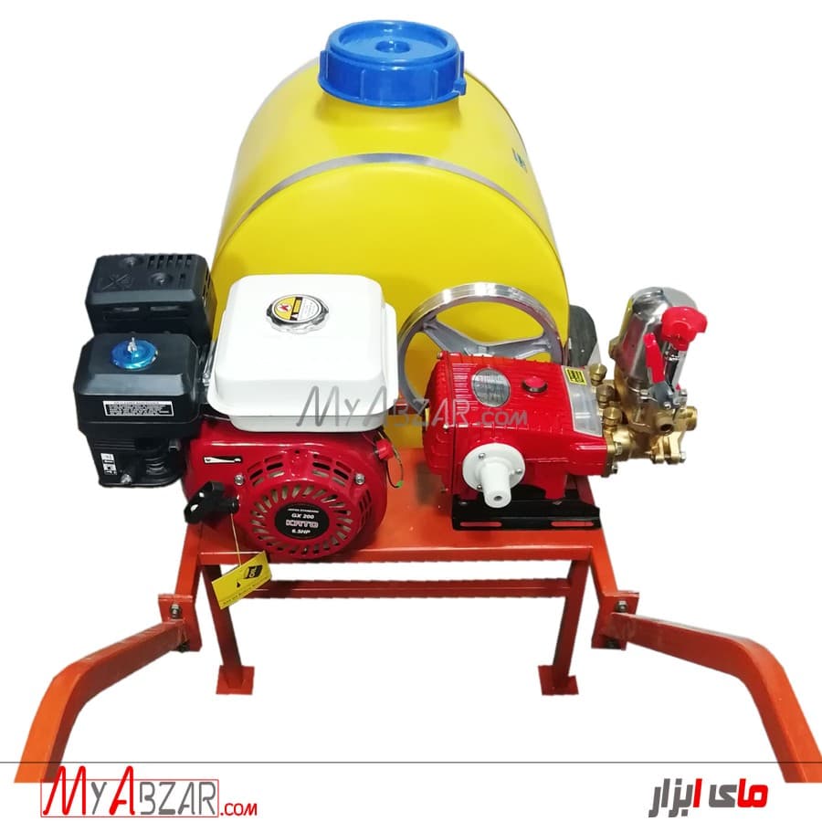 سمپاش فرغونی 100 لیتری موتور 6.5 با پمپ 45 بار