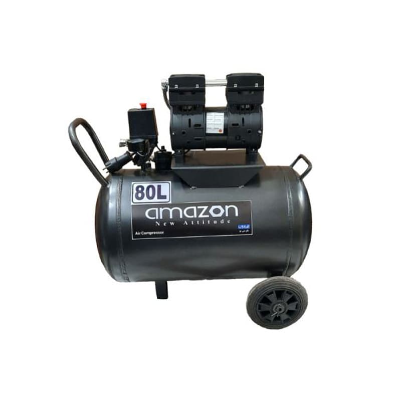 کمپرسور باد 80 لیتری سایلنت آمازون مدل AC-80