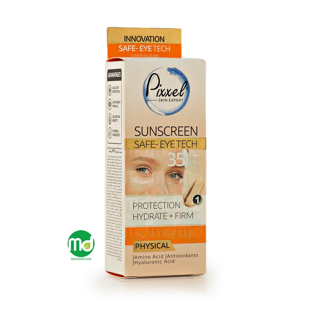 کرم ضد آفتاب رنگی دور چشم و صورت پیکسل با SPF 35