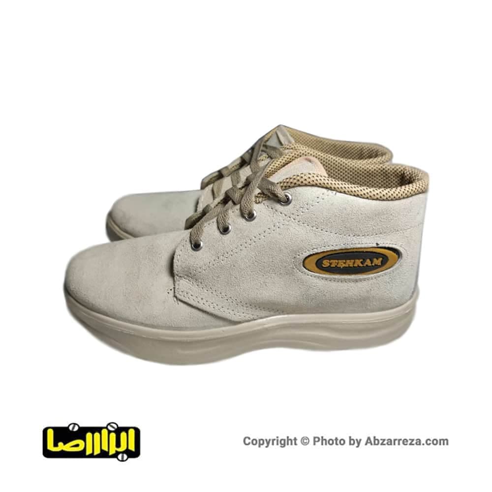 کفش کار ساق بلند کرم سایز 41