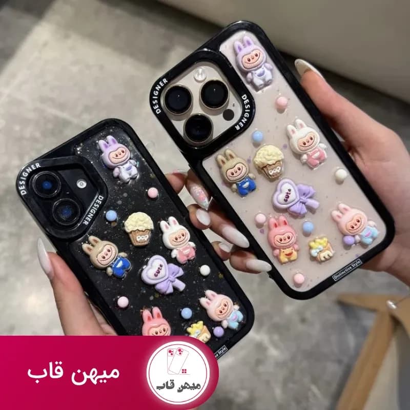 قاب لبوبو برجسته ُشفاف (آیفون)
