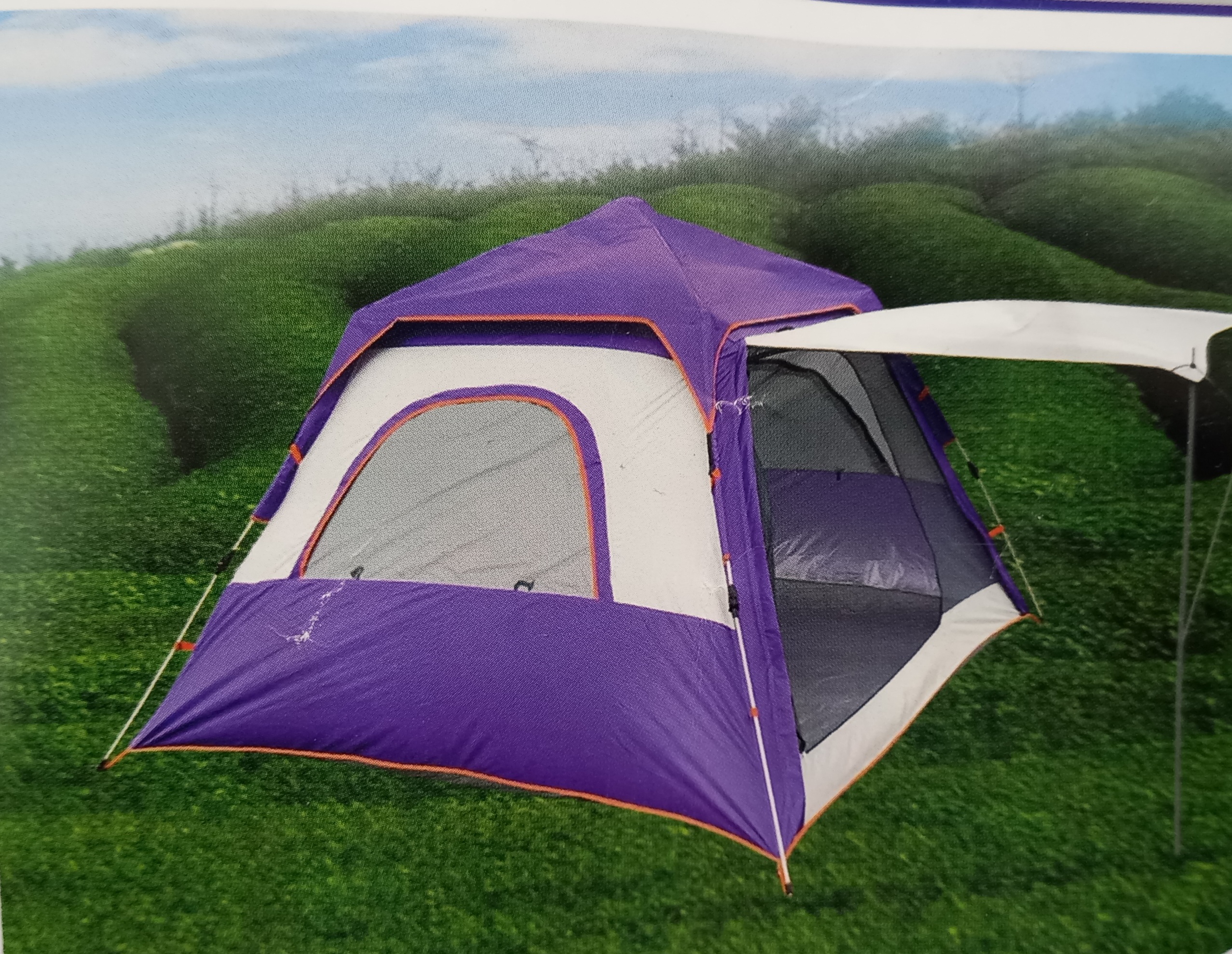 چادر مسافرتی و کوهنوردی ۸ نفره اتوماتیک چتری سایه باندار دوپوش (ارسال رایگان)