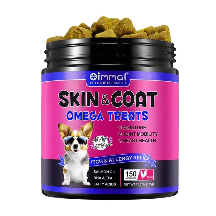 مکمل و تشویقی امگا پوست و مو سگ اویمال