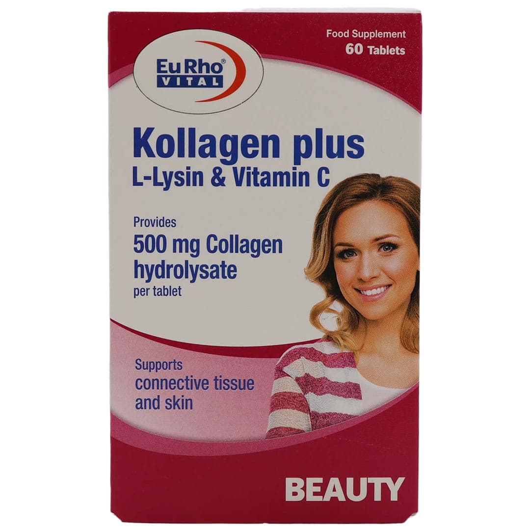 کلاژن پلاس قرص 500 میلی گرم 60 عددی یوروویتال