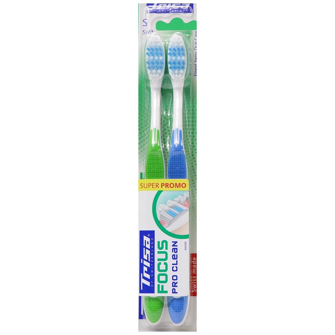 مسواک فوکوس پروکلین نرم 2 عددی تریزا