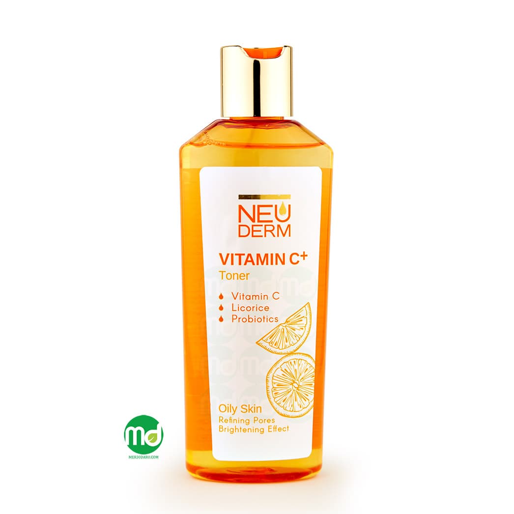 تونر پاک کننده پوست ویتامین سی نئودرم برای پوست چرب 200ml