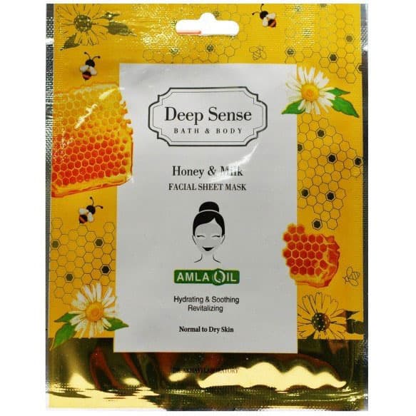 ماسک صورت نقابی شیر و عسل دیپ سنس | آبرسان برای پوست نرمال تا خشک