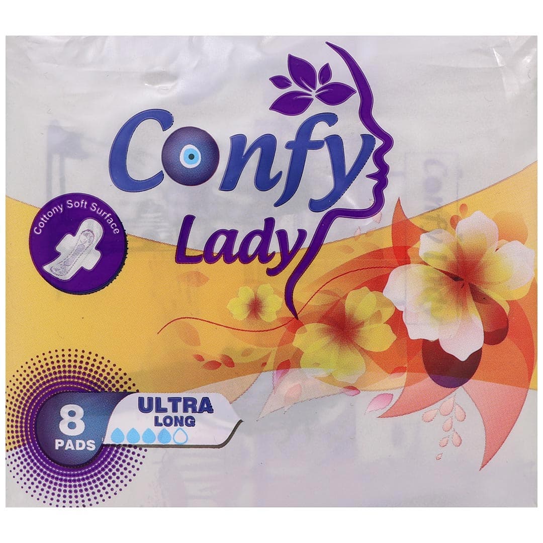 نوار بهداشتی اولترا بزرگ بسیار نازک 8 عددی کانفی لیدی