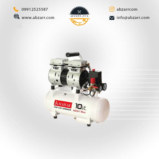 کمپرسور ۱۰ لیتری بدون روغن محک مدل HSU550-10L (( اقساط یک ساله ))