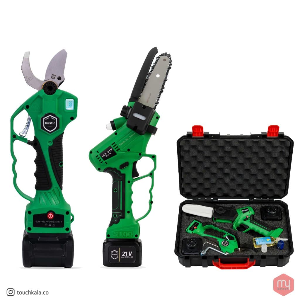 قیچی و اره شارژی روستیک Rustic S100 & S32