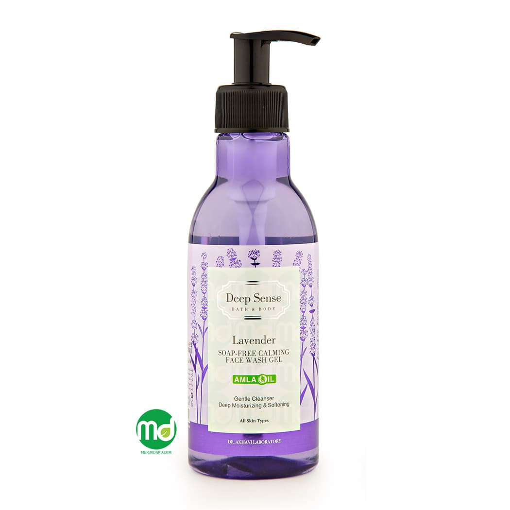 ژل شستشوی صورت لوندر دیپ سنس Deep Sense حاوی عصاره اسطوخودوس