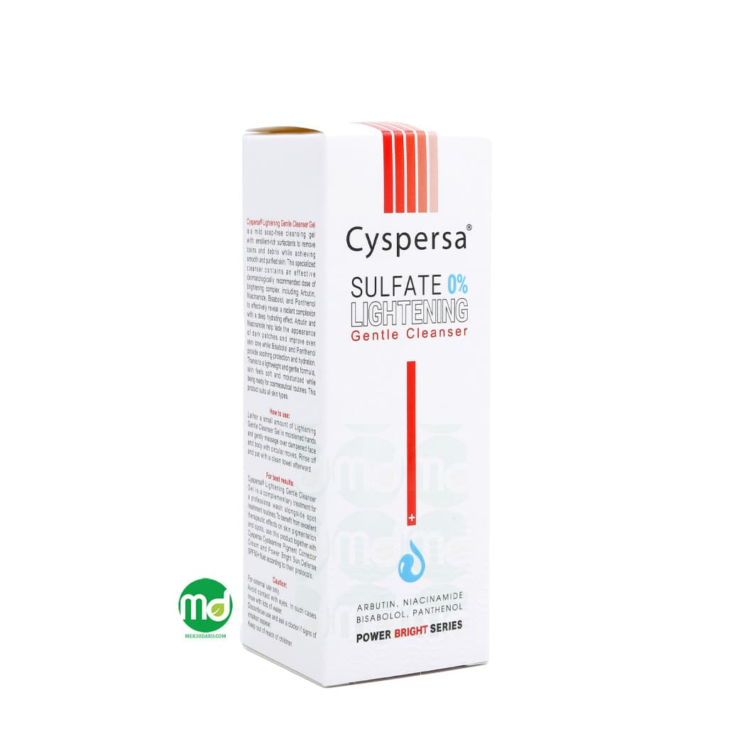 ژل شستشو روشن کننده صورت سیسپرسا فاقد سولفات 150ml