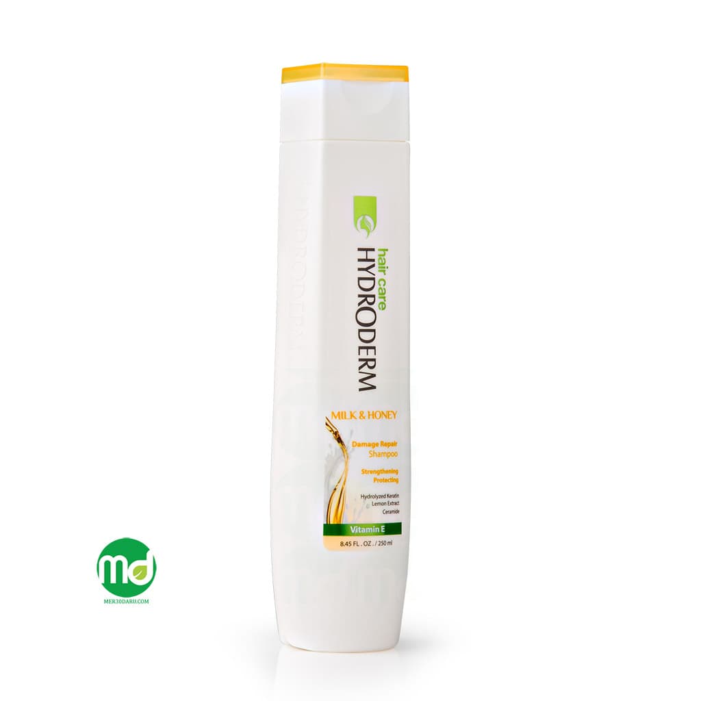 شامپو استحکام بخش و تقویت کننده مو هیدرودرم حاوی شیر و عسل