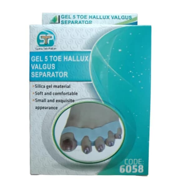 پد ژله ای هالوکس والگوس پنج انگشتی سما طب کد 6058