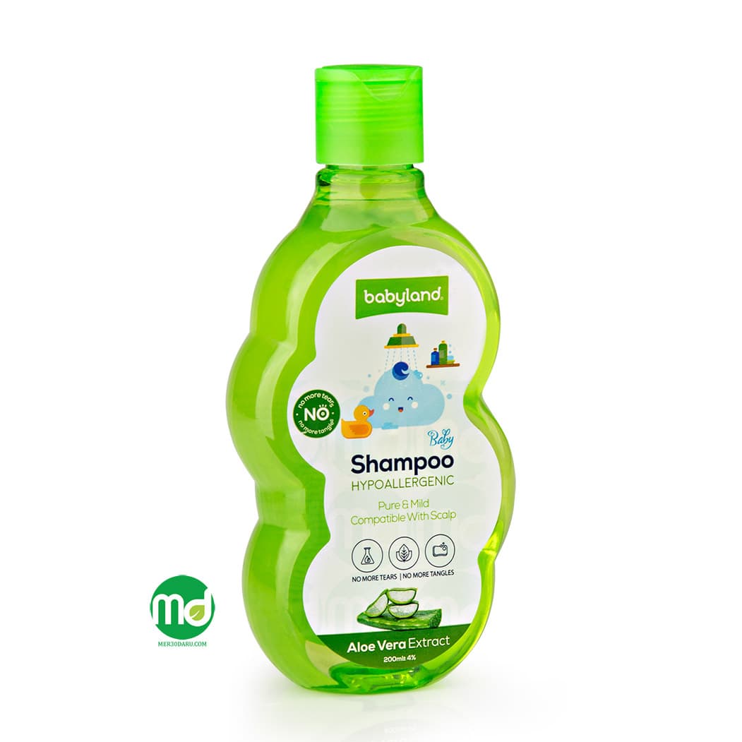 شامپو کودک بی بی لند حاوی عصاره آلوئه ورا
